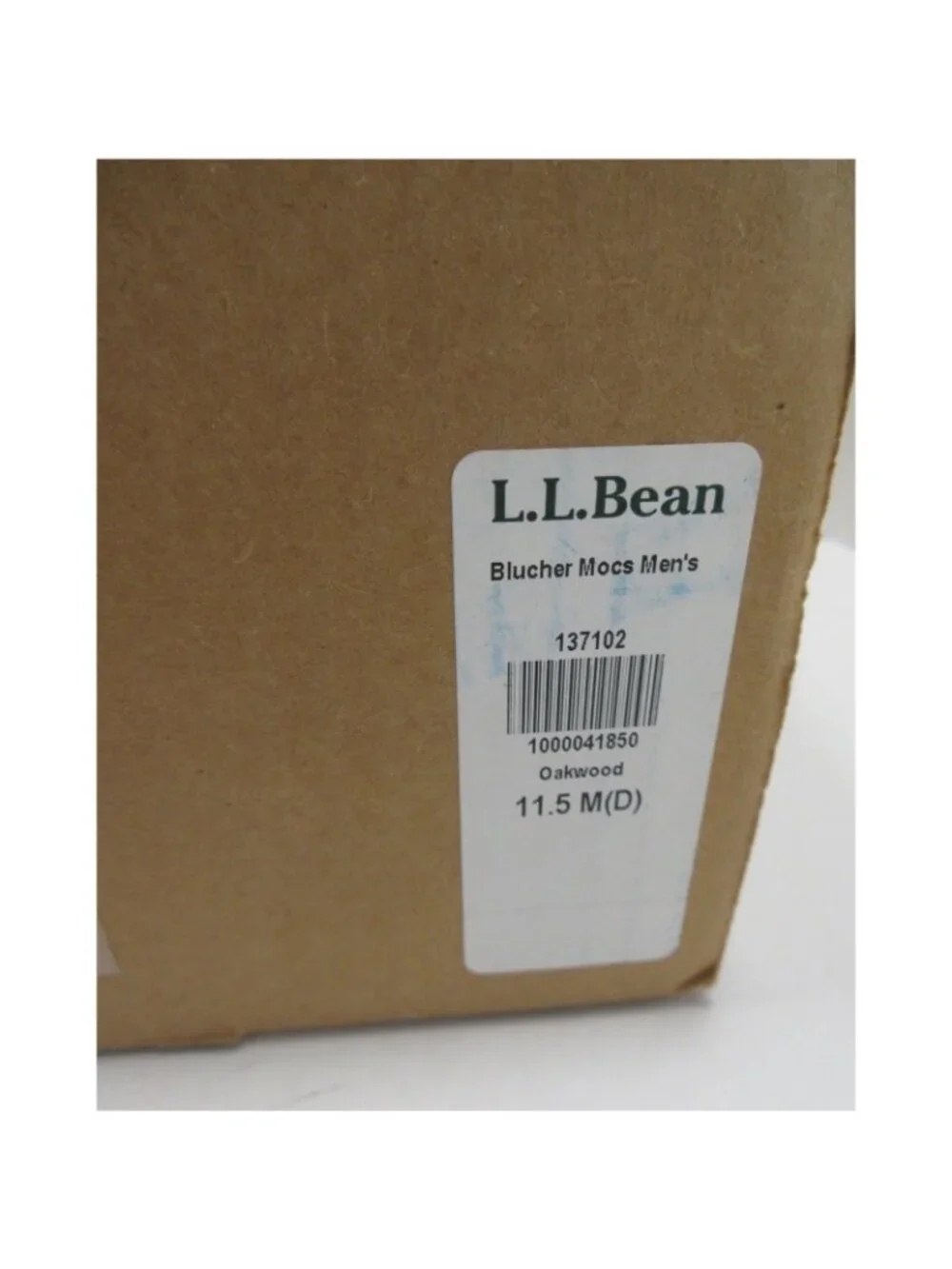 LL Bean Boat Shoes 11.5 D Blucher Mocassin Leather Casual Handsewn NEW